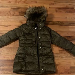 Large Girls Green GAP Puffer Jacket -EUC